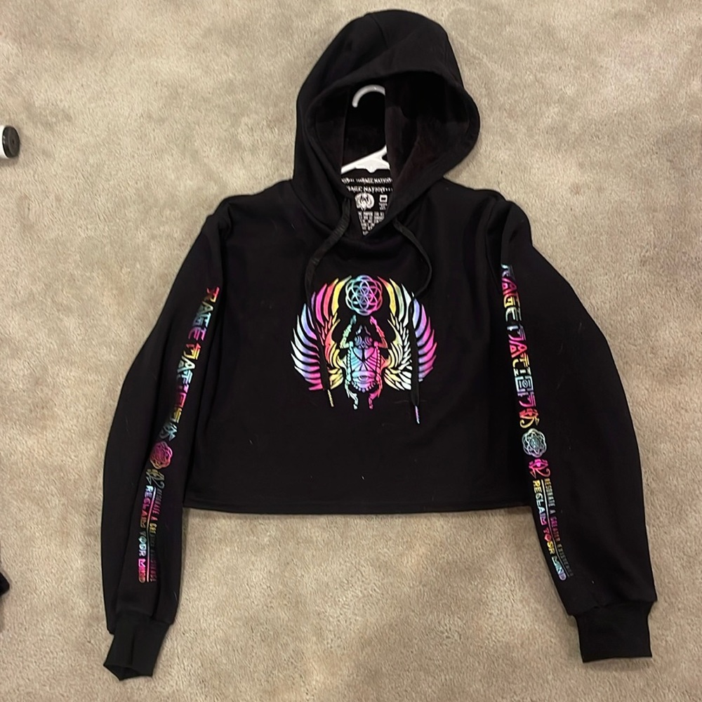Rage nation cropped Hoodie